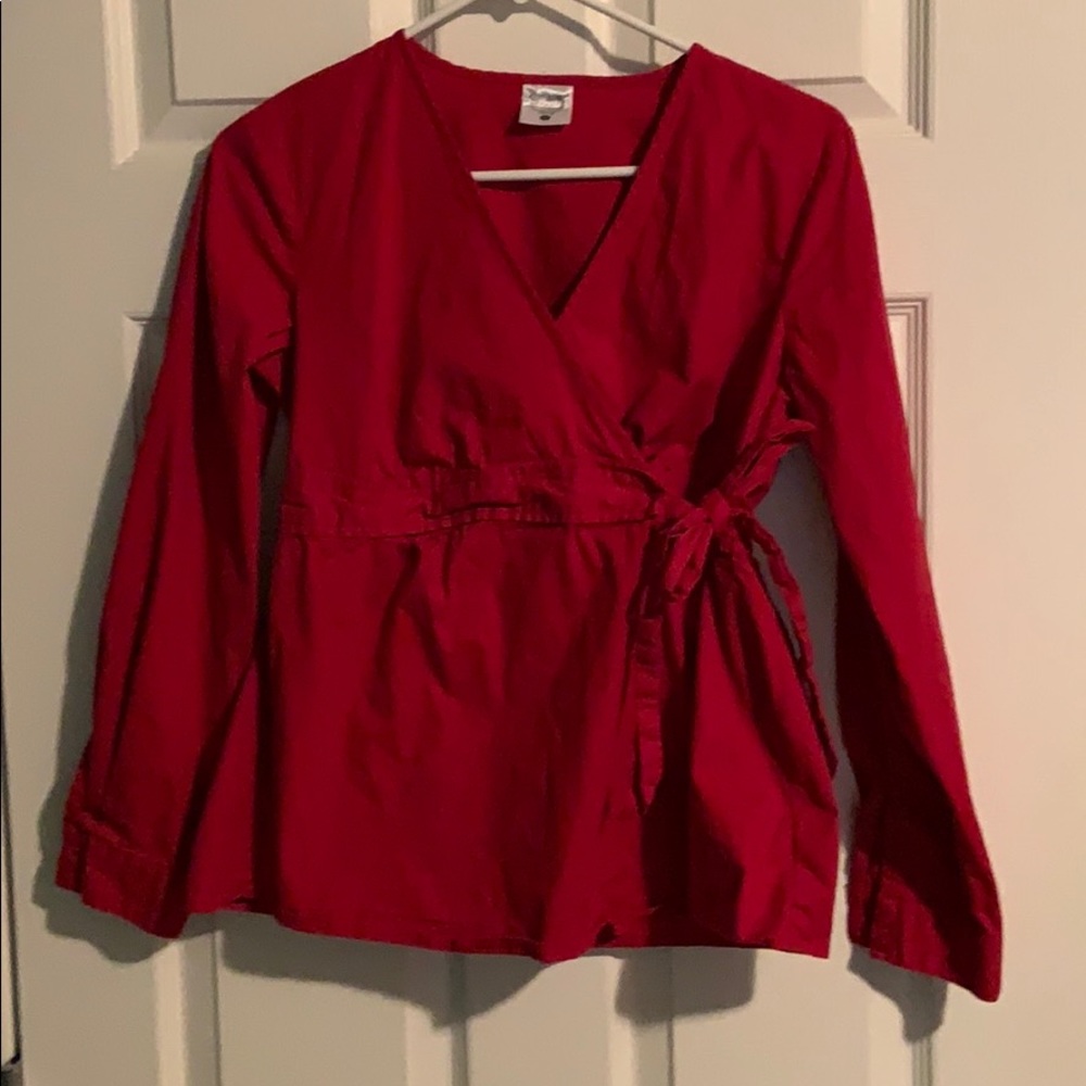 Motherhood Maternity S tie blouse